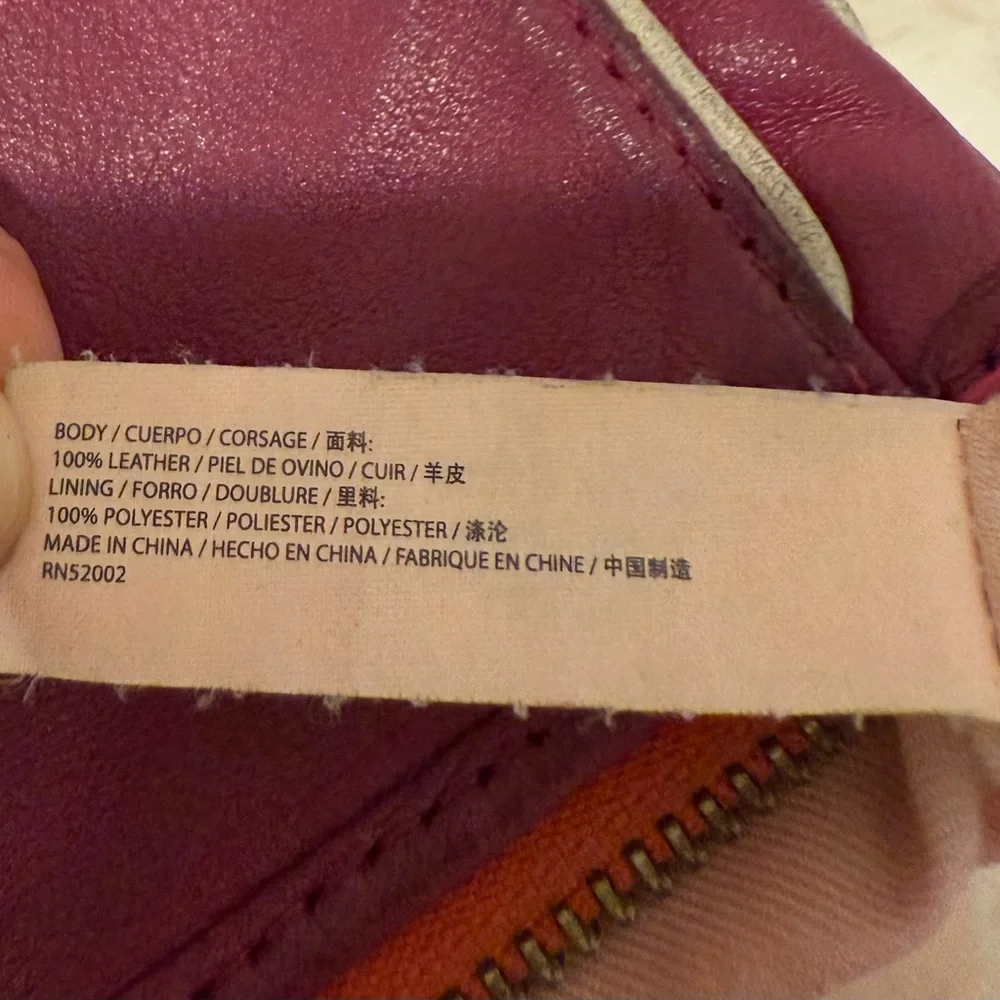 Vintage Y2K Juicy Couture 100% Leather‎ Color Block Wristlet